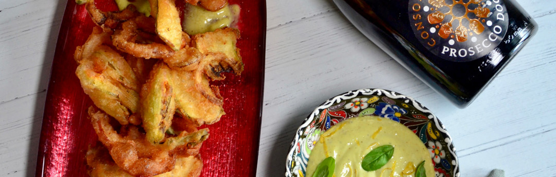 Prosecco DOC vegetable tempura with basil mayo | Consorzio Tutela Prosecco DOC